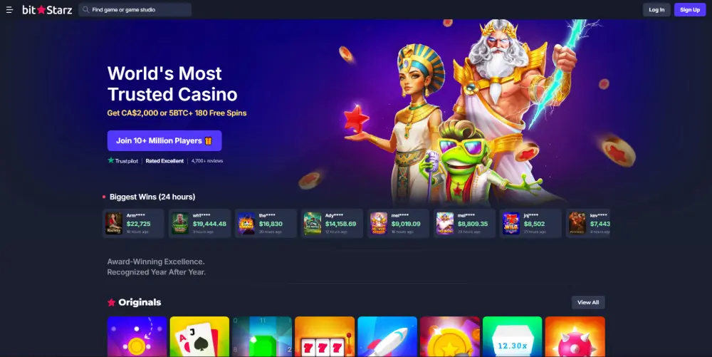 BitStarz Casino screenshot