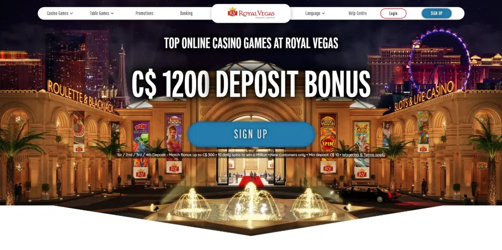 Royal Vegas Casino screenshot