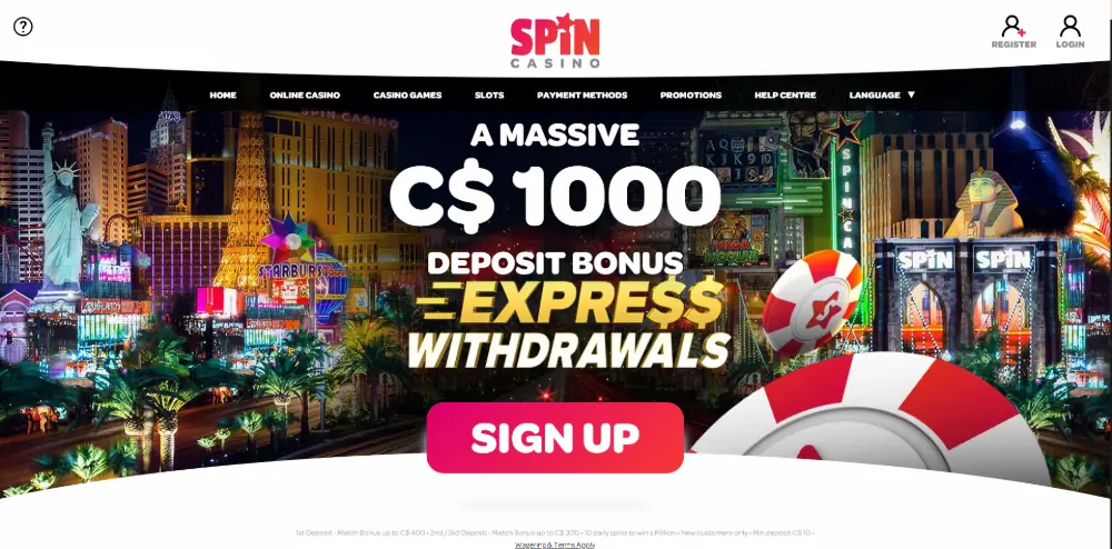 Spin Casino screenshot