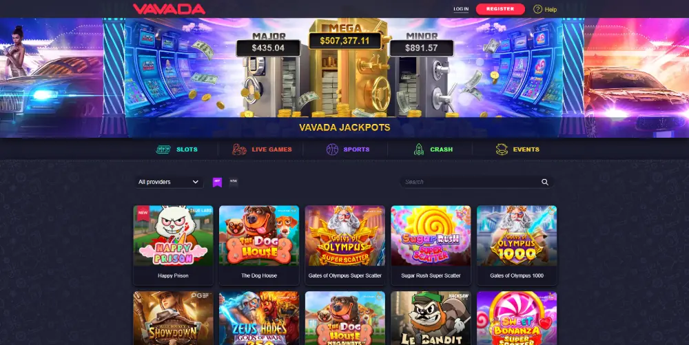 Vavada Casino screenshot